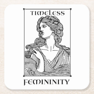 “Timeless Femininity” Elegant Coasters