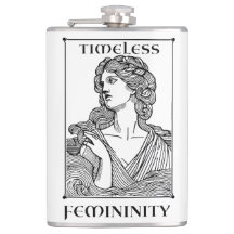“Timeless Femininity”  Elegant Wrapped Flask