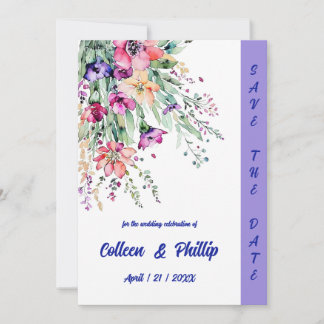 Timeless Floral Elegance Save The Date
