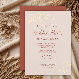 Timeless Floral Rustic Wedding Invitation
