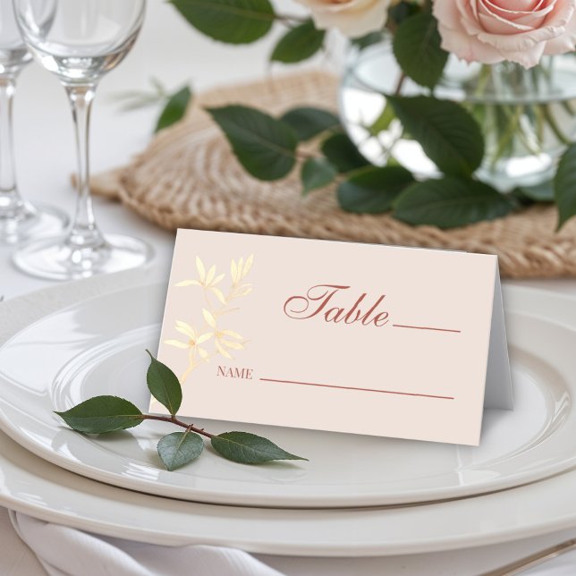 Timeless Floral Rustic Wedding Table no Place Card (Creator Uploaded)