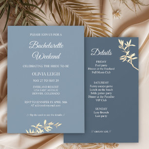 Timeless Floral Symphony  Bachelorette Weekend Invitation