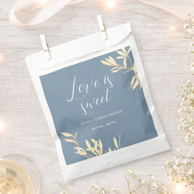 Timeless Floral Symphony Love is sweet Favour Bag (Clipped)