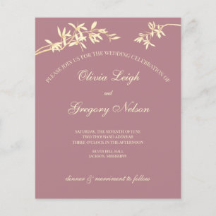 Timeless Flower Budget Wedding Invitation