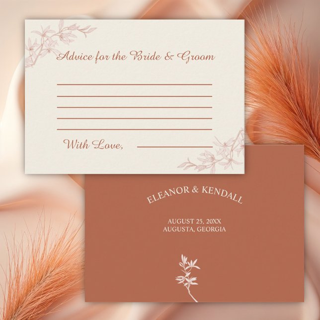 Timeless Flower Wedding Advice  Enclosure Card (Creator Uploaded)