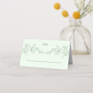 Timeless Flower Wedding Place Card