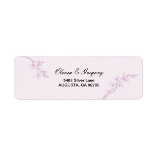 Timeless Flower Wedding Return Addres