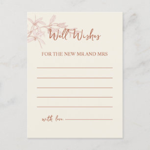 Timeless Flower Well Wishes  Postcard