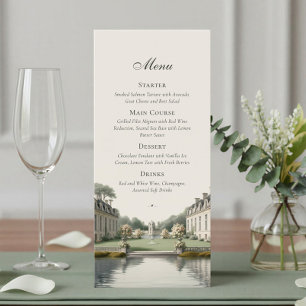 Timeless Garden   French Château Wedding Menu