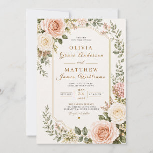 Timeless Garden Romance Invitation