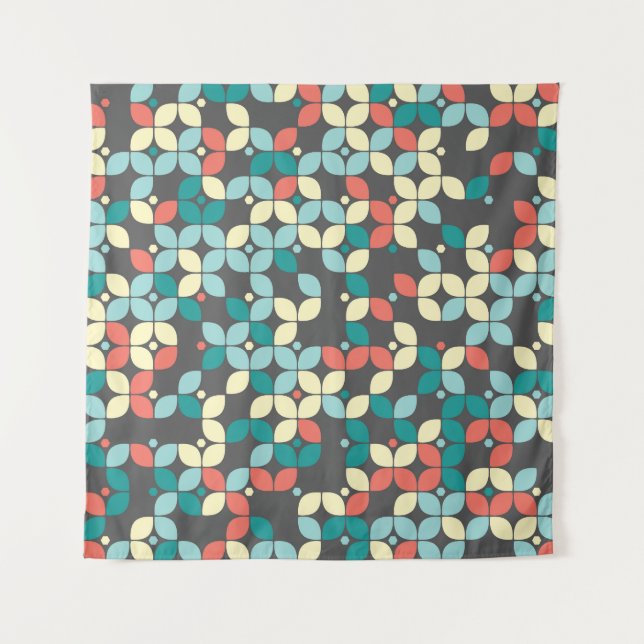 Timeless geometric seamless pattern, abstract desi tapestry (Front)