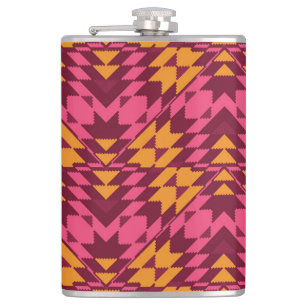 Timeless Geometric: Seamless Pattern Hip Flask