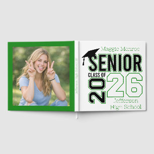 Timeless Graduation Guest Book Design with Photo