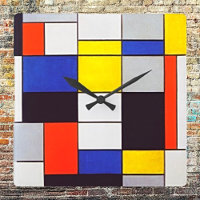 Timeless Harmony Mondrian-Inspired Art Print