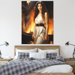 "Timeless Helen: Troy’s Catalyst" Canvas Print