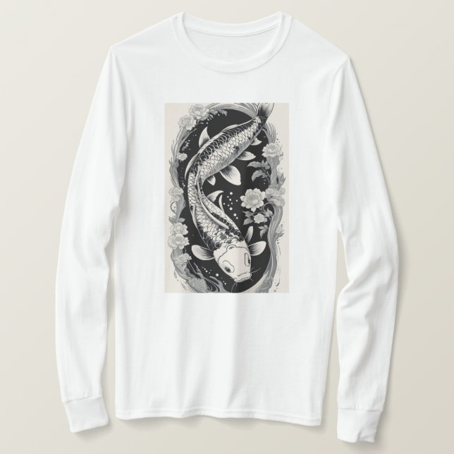 Timeless Koi Elegance T-Shirt (Design Front)
