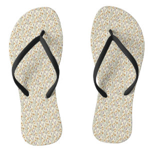 Timeless Lavender Sprigs & Earthy Wildflowers Flip Flops