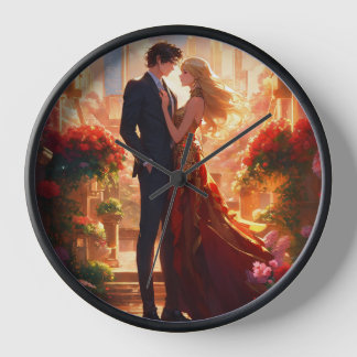 "Timeless Love: Romantic Wall Clock" Clock