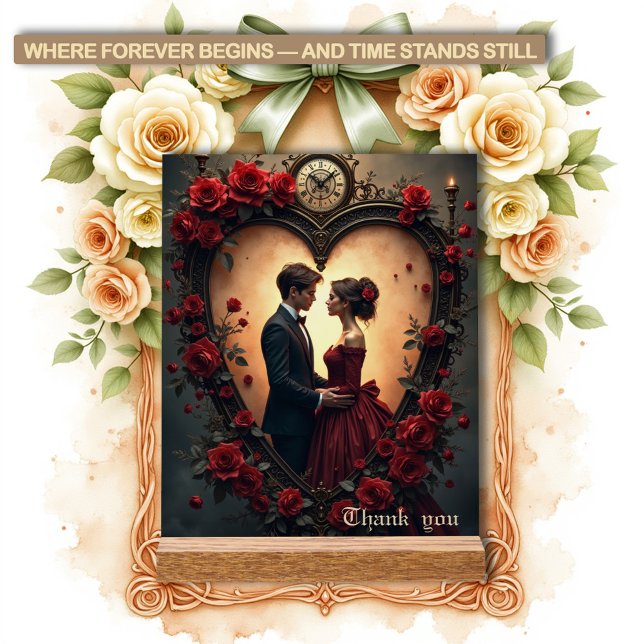 Timeless Love –Victorian Gothic Wedding Collection Acrylic Sign (Creator Uploaded)