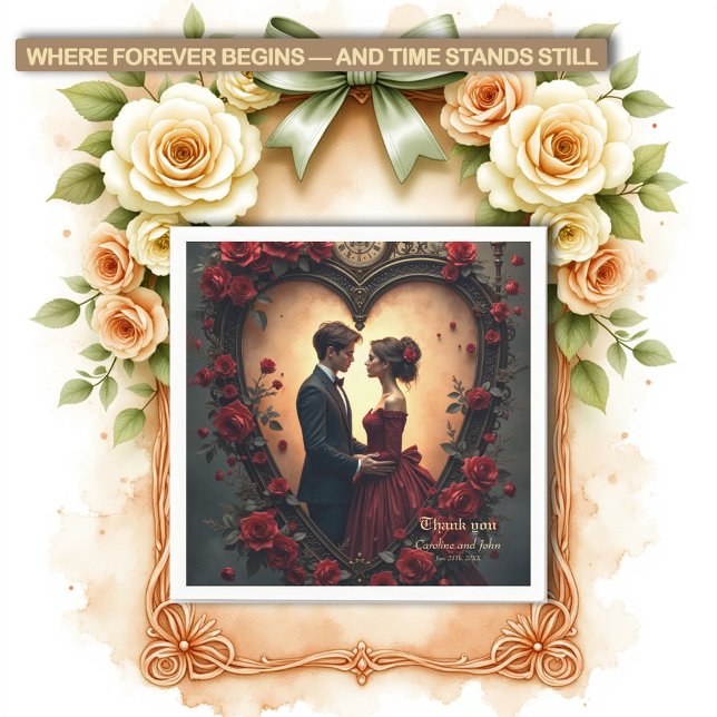 Timeless Love –Victorian Gothic Wedding Collection Napkin (Creator Uploaded)