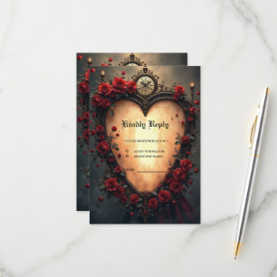 Timeless Love –Victorian Gothic Wedding Collection RSVP Card