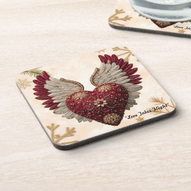 "Timeless Love Wings" Coaster (Left Side)