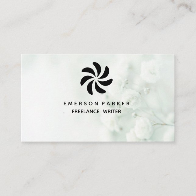 Timeless Marble Business Card the minimal layout (Front)