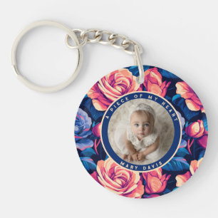 Timeless minimal keepsake Rose Keychain