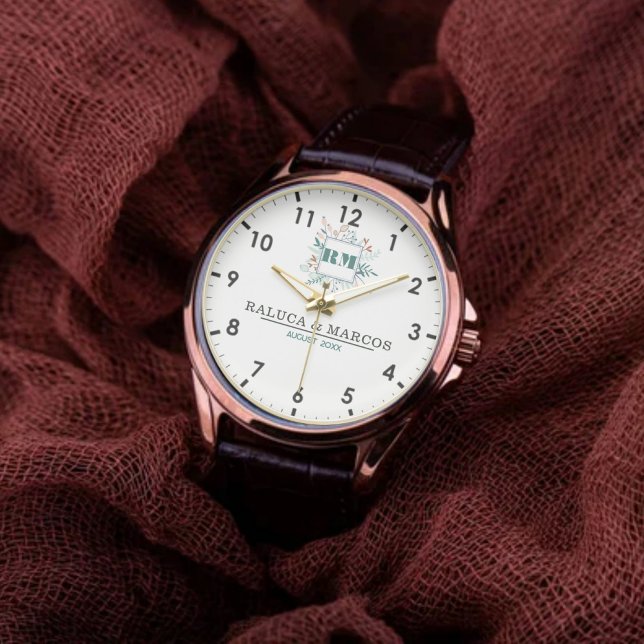 Timeless Monogrammed Couple’s Name  Watch (Creator Uploaded)