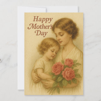 Timeless Mother's Love Holiday Card