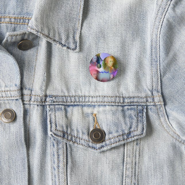 Timeless Mozart Music  1 Inch Round Button (In Situ)