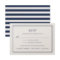 Timeless Navy and White RSVP Card w/ Meal Choice