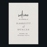 Timeless Neutral Beige Elegant Wedding Program<br><div class="desc">Classic and elegant wedding program featuring a simple layout with your first names in a large font along with accent words in a modern script over a neutral beige faux paper texture.  The clean and minimalist layout make this wedding program great for a traditional,  formal wedding.</div>