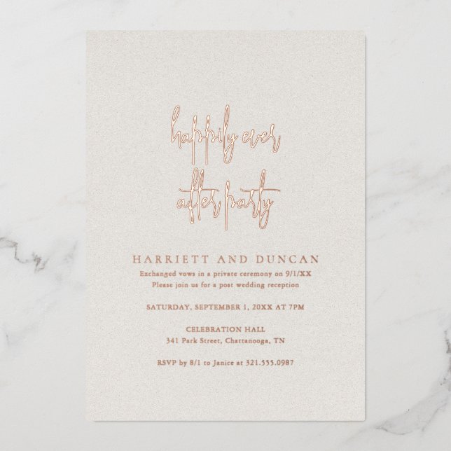Timeless Neutral Beige Elegant Wedding Reception (Front)