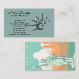 Timeless New York: Statue of Liberty in the City Business Card