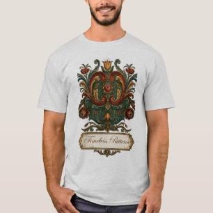 Timeless Norwegian Rosemaling T-shirt: A Legacy of T-Shirt