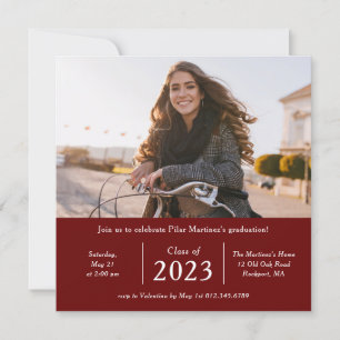 Timeless Photo Class of 2023 Graduation Party Invitation