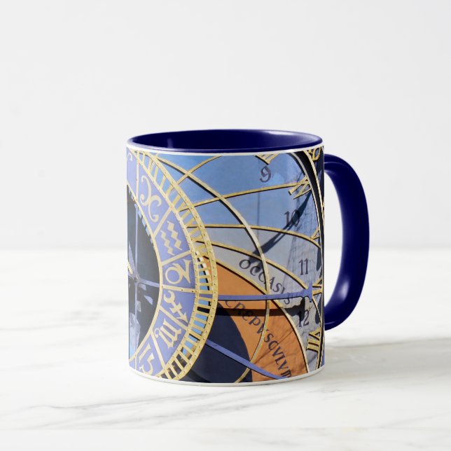 Timeless Prague Astronomical Clock /Czechia Mug (Front Right)