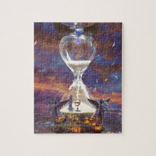 Timeless puzzle hourglass