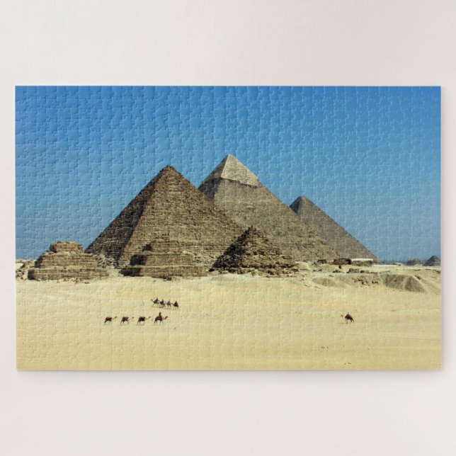 Timeless Pyramids of Giza Jigsaw Puzzle (Horizontal)