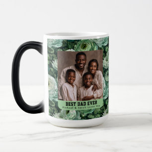 Timeless Ranunculus Flower Dog Dad Photo Espresso Magic Mug