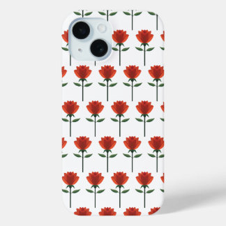 Timeless Red Rose iPhone 15 Case