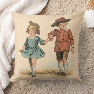 Timeless Retro Kids Throw Pillow