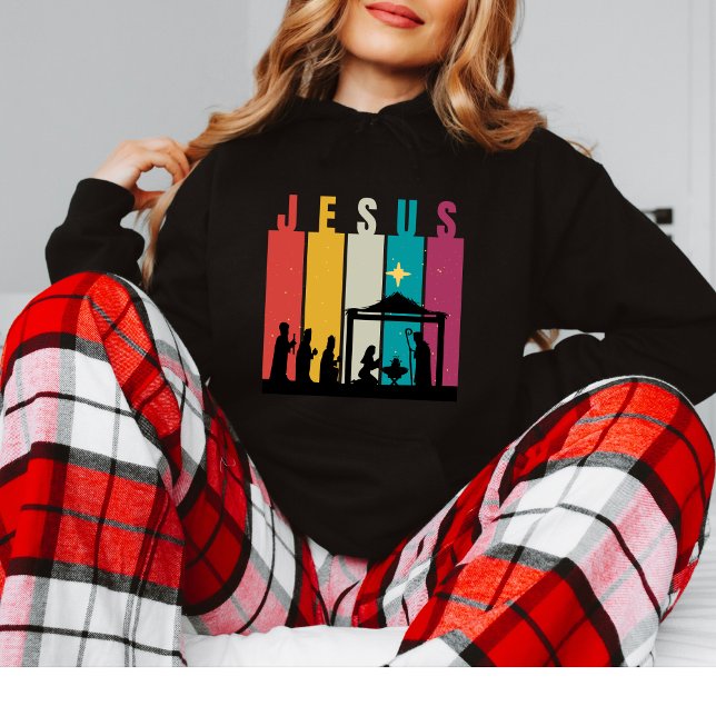 Timeless Reverence: Retro Christmas Sweatshirt (Créateur téléchargé)