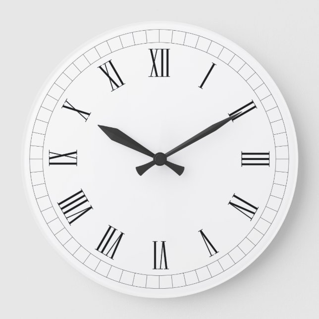 Timeless Roman Numeral Wall Clock (Front)