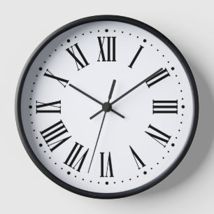 Timeless Roman Numeral Wall Clock ⏳ Elegant Black 