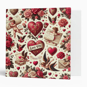 Timeless Romance: A Classic Valentine's Day Patter Binder
