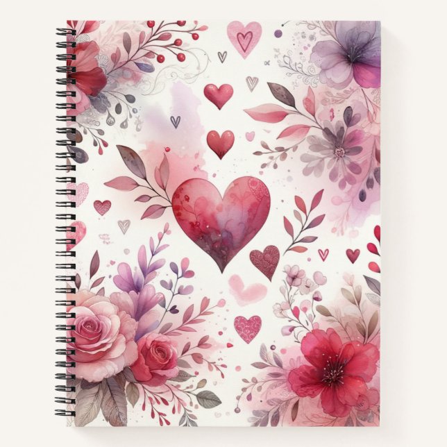 Timeless Romance: A Classic Valentine's Day Patter Notebook (Front)