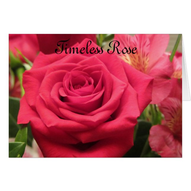 Timeless Rose Card (Front Horizontal)