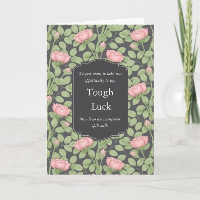 Timeless Roses Creative Personalized Grey Card (Front)